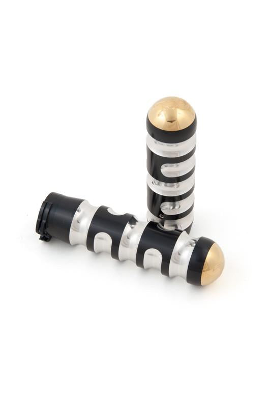 Neo-Fusion Grips, Black/Brass