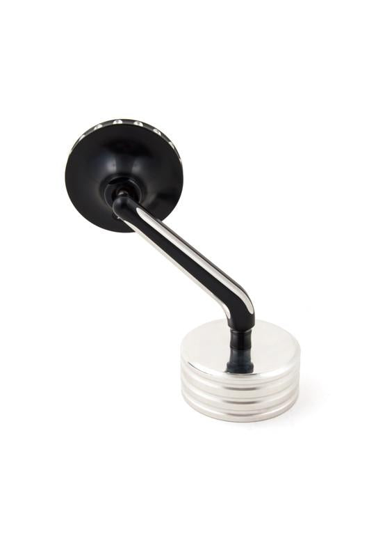 Classic Mirror, Black Machine Cut, Right