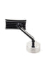 Ribbed Mirror, Black Machine Cut, Right