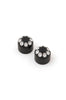 Front AxleCap, 1" & 25mmAxle, Black Machine Cut (Except Springer Model)
