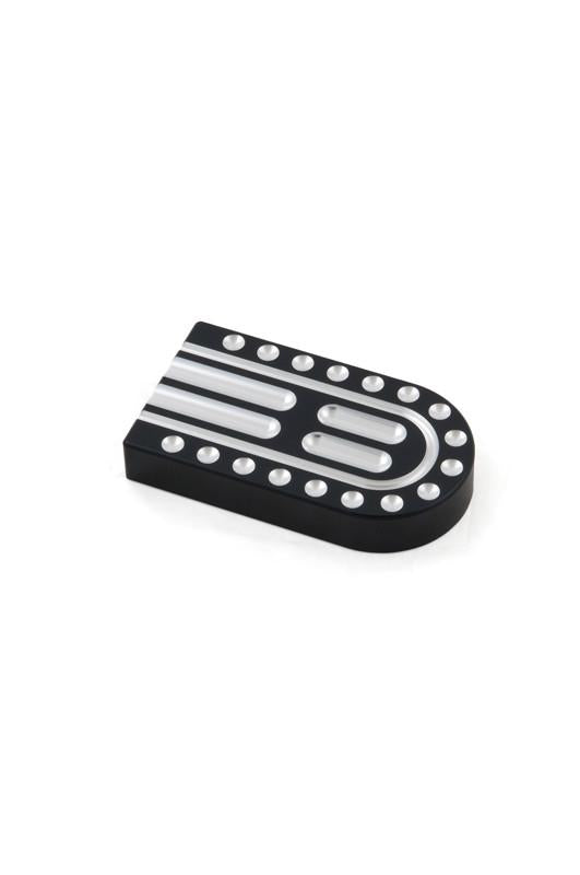 Small Brake Pedal, FXST, Black/Machine Cut