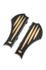 Neo-Fusion Floor Boards, Black, Brass Insert